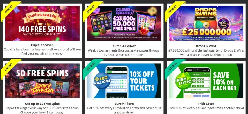 Claim exciting bonuses and free spins promotions today